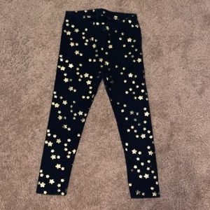 Black and gold star leggings